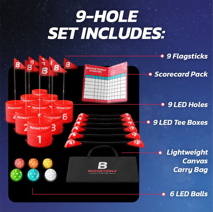 Bucketgolf GLOW Pro (9) - Elevate Sports LLC