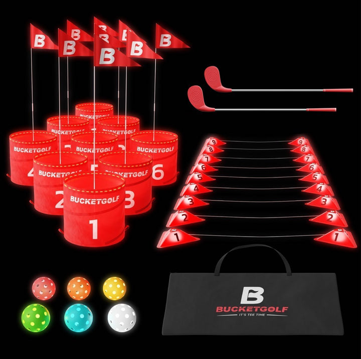 BucketGolf Glow Pro Bundle (9) - BucketGolf