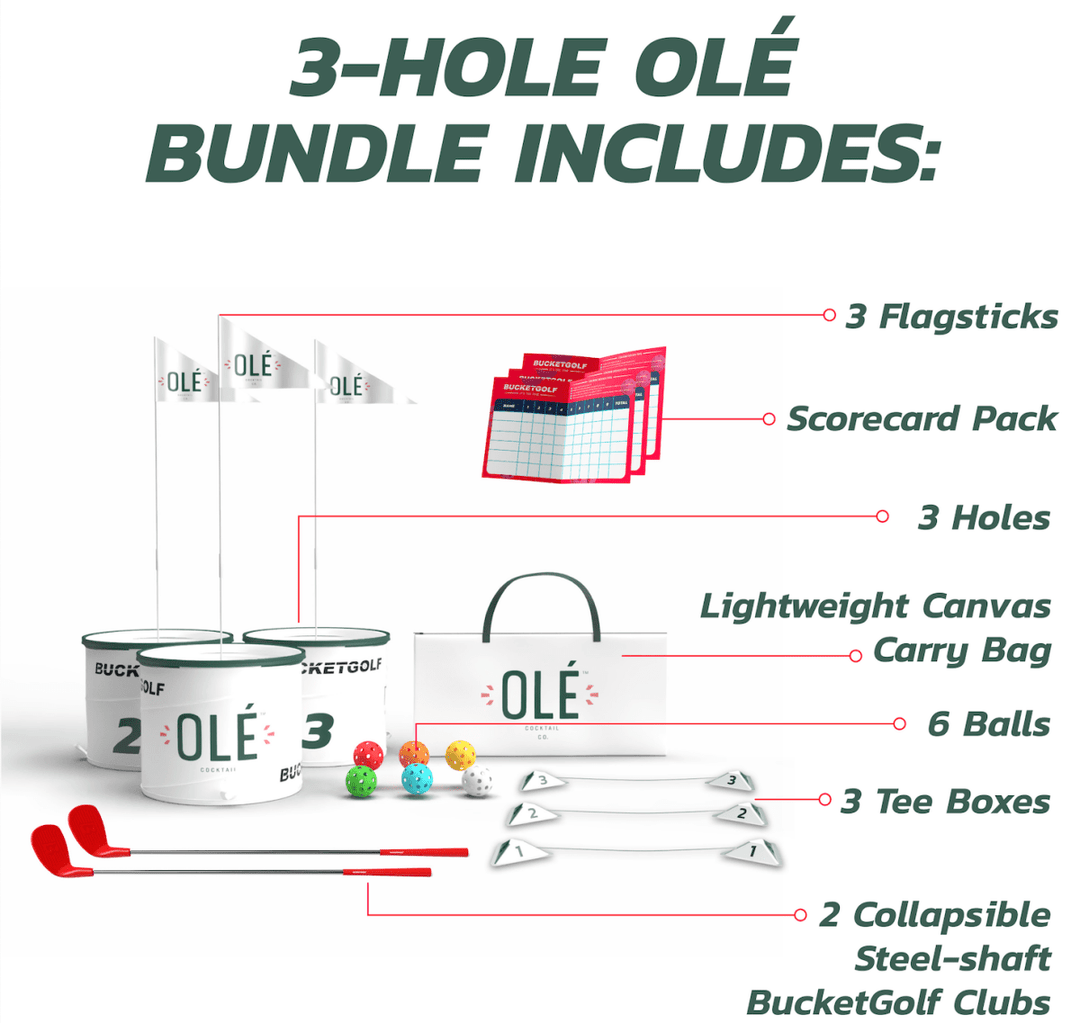 3 Hole Travel Custom OLE Bundle - BucketGolf
