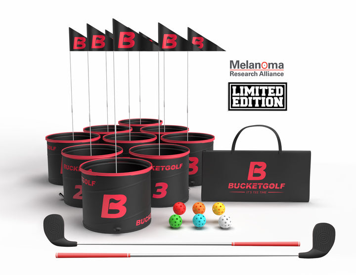 Limited Edition Blackout BucketGolf 9 Hole Set – Supporting Melanoma Research