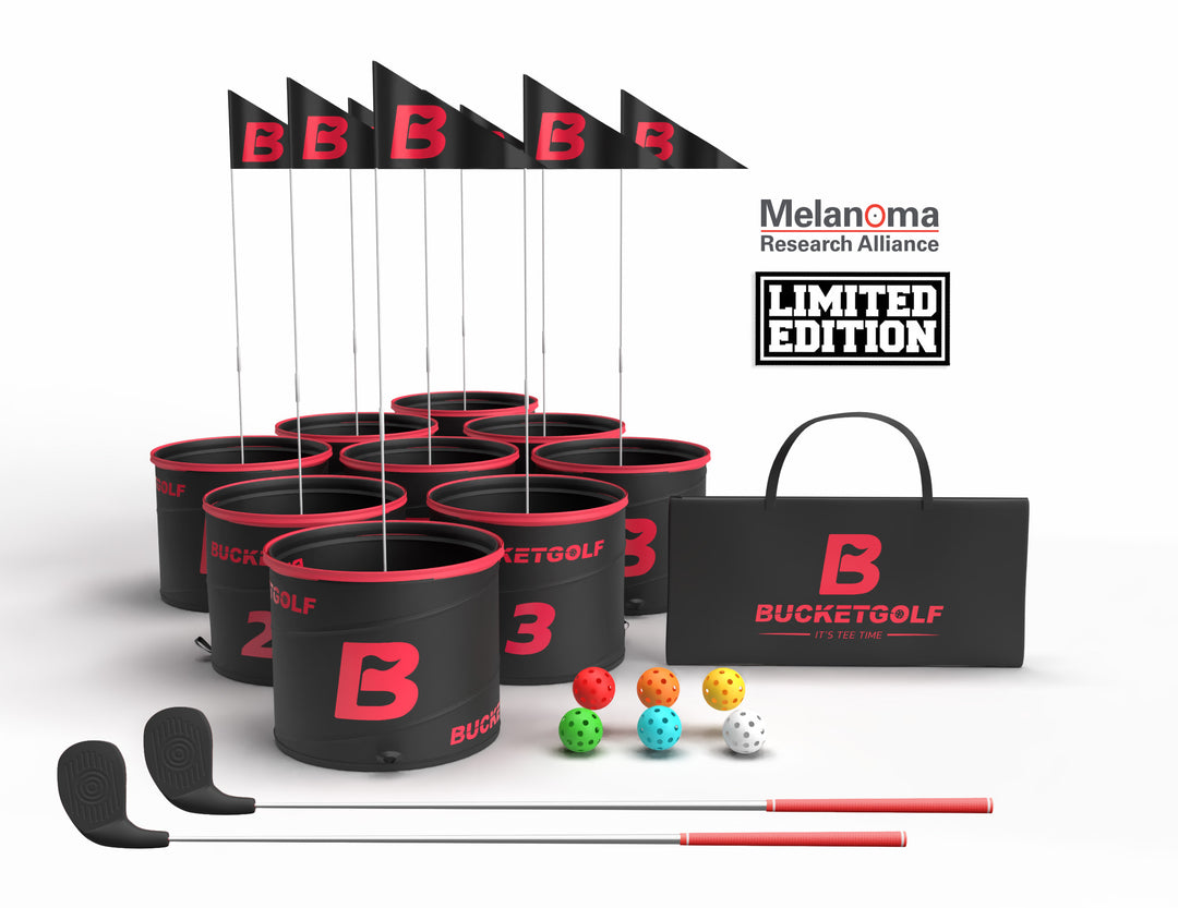 Limited Edition Blackout BucketGolf 9 Hole Set – Supporting Melanoma Research