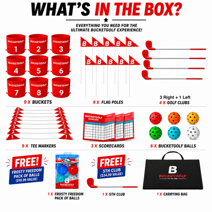 BucketGolf 9 Hole 4th of July Bundle