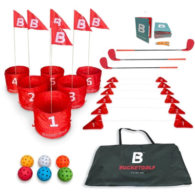 BucketGolf + 3 Clubs & Scorecard Pack Bundle
