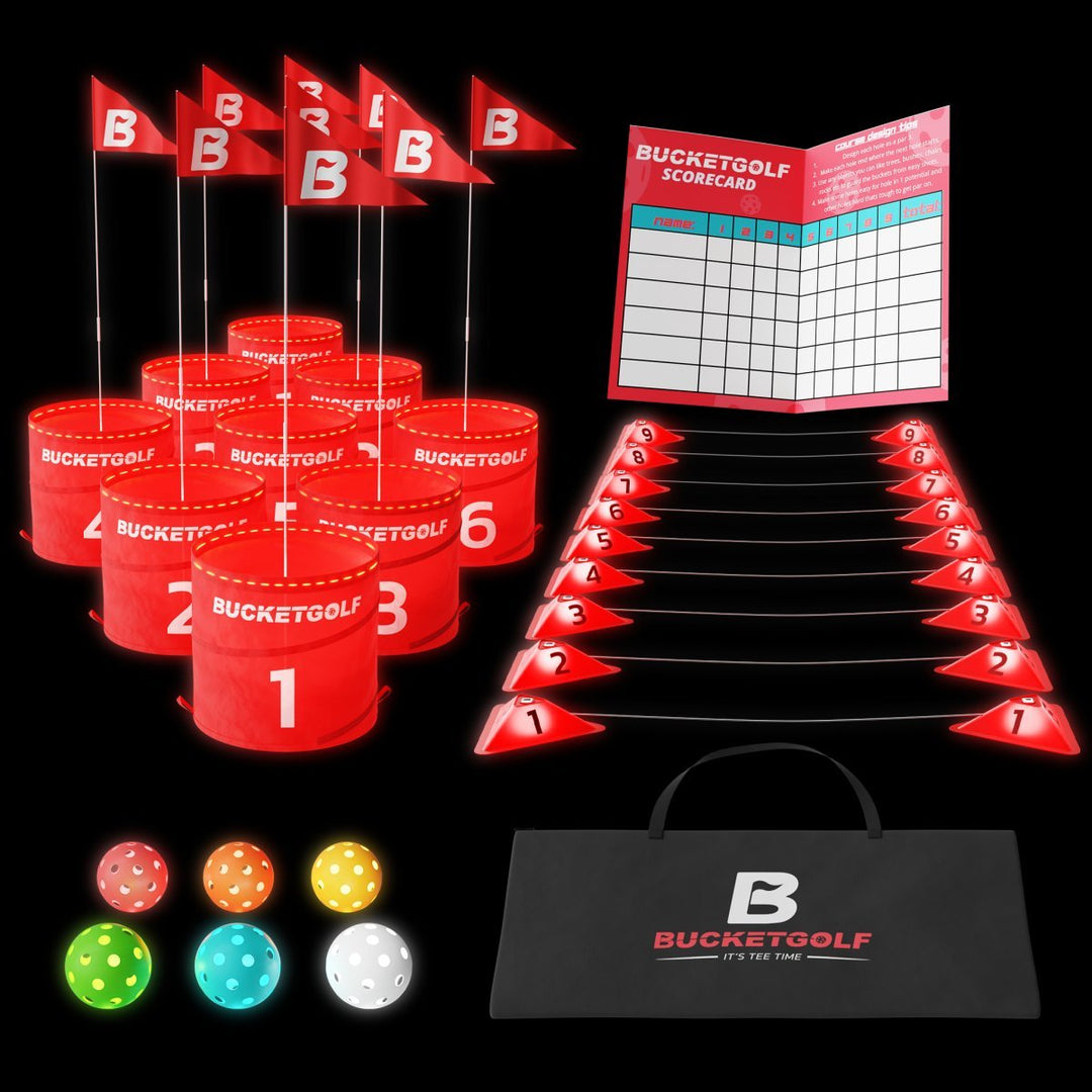 BucketGolf Glow 9 Hole Bundle - GS - BucketGolf