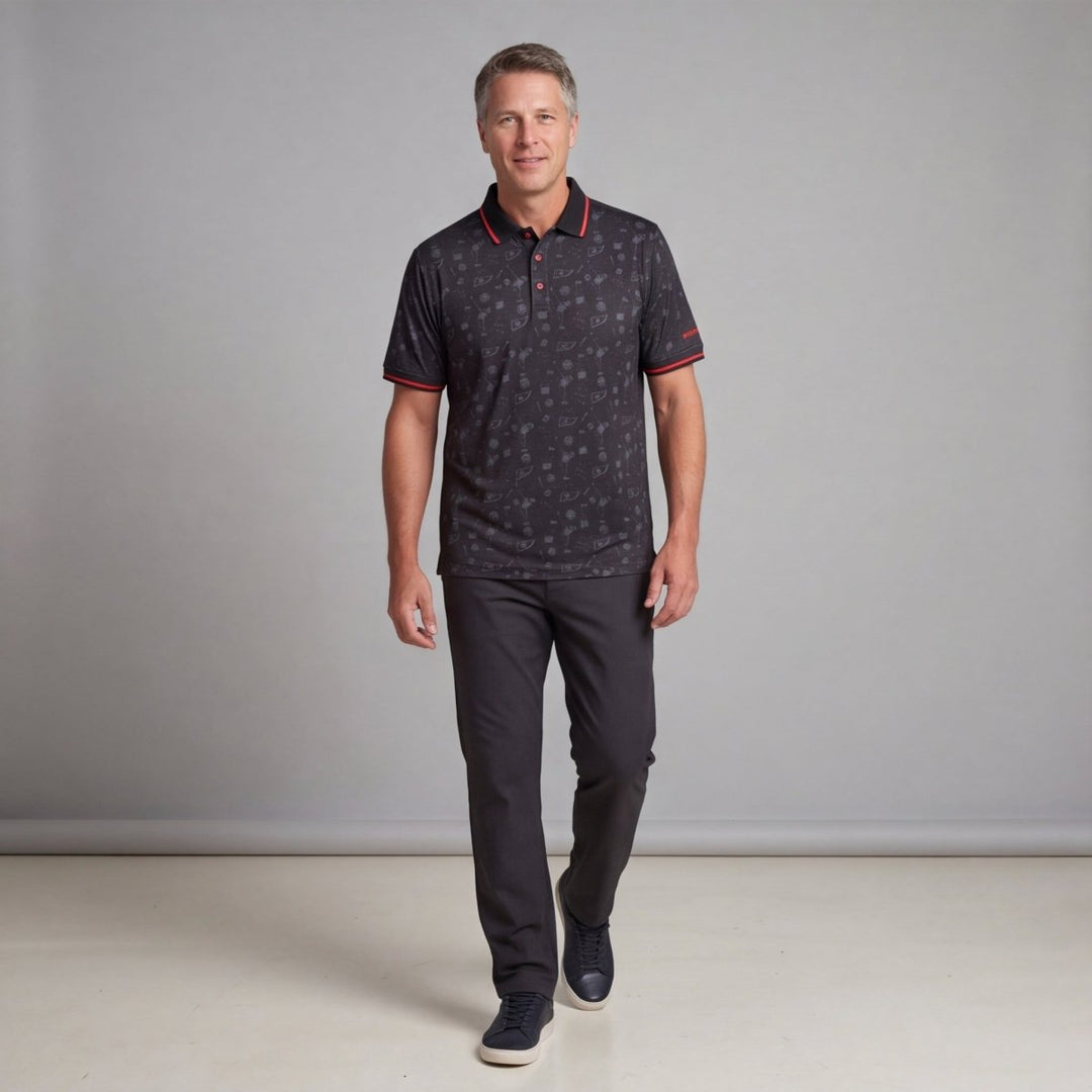 BucketGolf Polo Black - BucketGolf