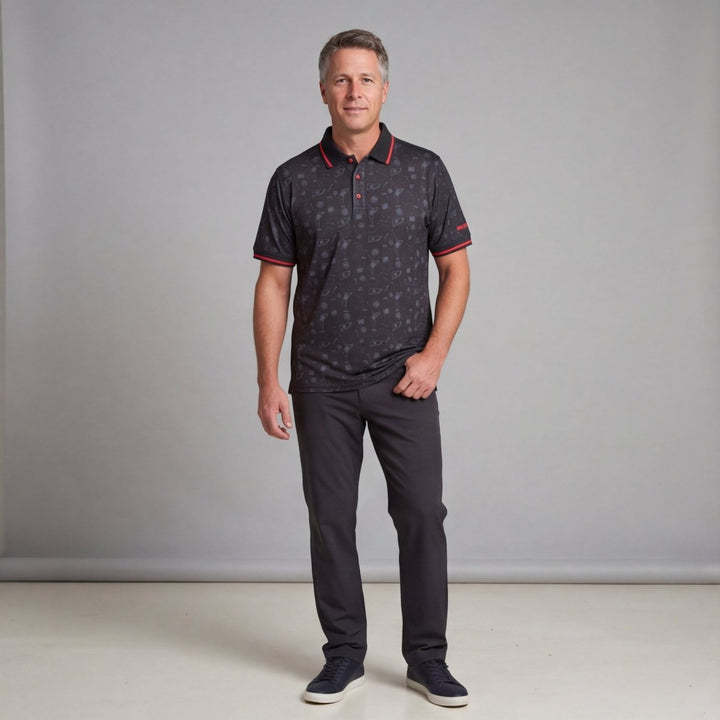 BucketGolf Polo Black - BucketGolf