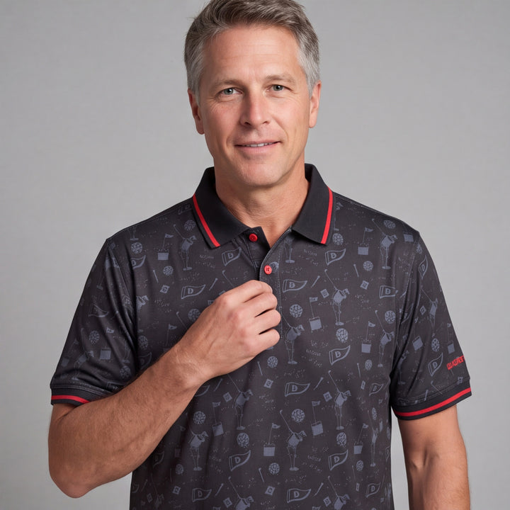 BucketGolf Polo Black