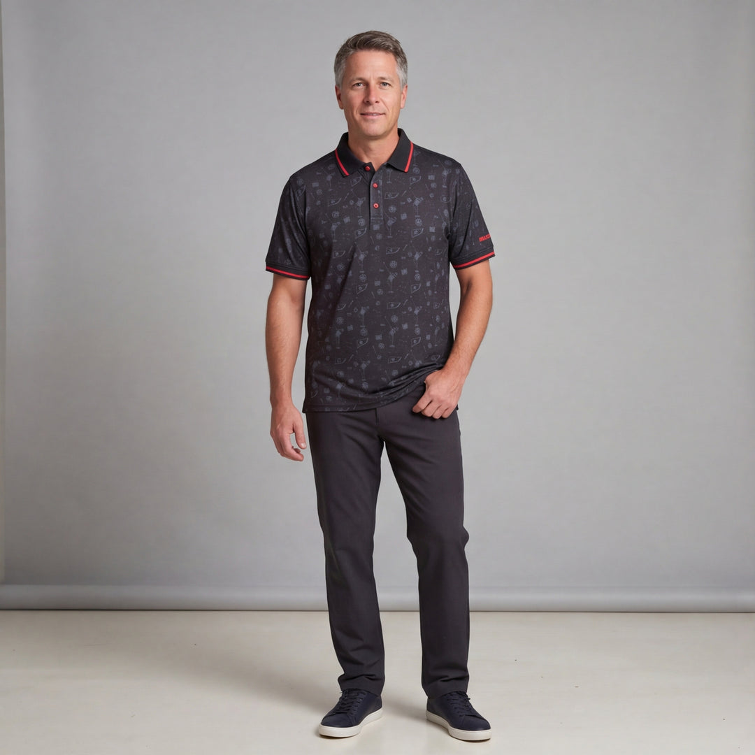 BucketGolf Polo Black