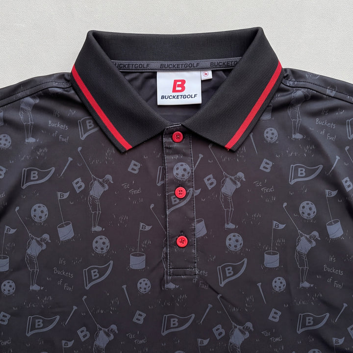BucketGolf Polo Black