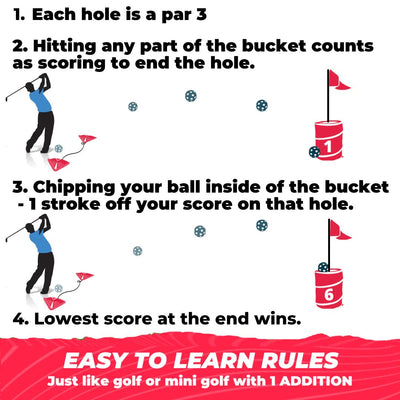 BucketGolf Pro Bundle 9 Hole - Elevate Sports LLC